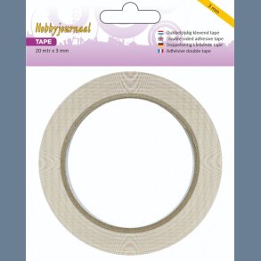 3 mm. Dobbeltklbe tape