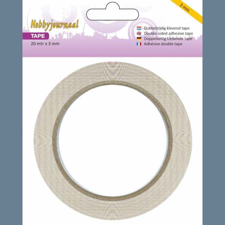 3 mm. Dobbeltklbe tape